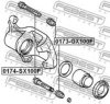 FEBEST 0173-GX100F Bellow, brake caliper guide